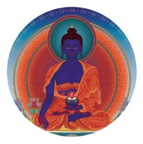 Buddha medicíny a léčení - samolepka na sklo
