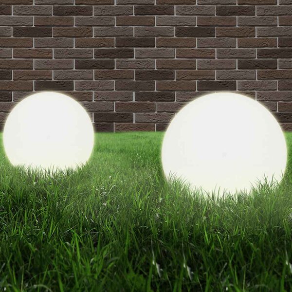 Kulovité LED lampy 4 ks koule 40 cm PMMA 277144