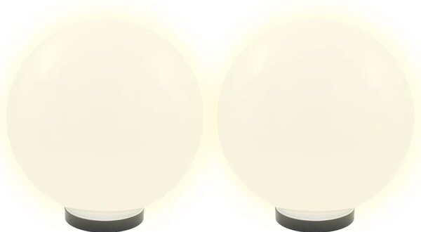 Kulovité LED lampy 4 ks koule 30 cm PMMA 277143