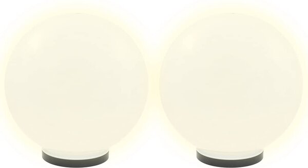 Kulovité LED lampy 4 ks koule 40 cm PMMA 277144