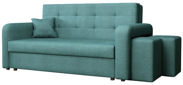 Pohovka VIVA III HOME + 2x taburet v ceně | 178 cm | PRAVÁ | rozkládací + úložný prostor | VÝBĚR TKANIN