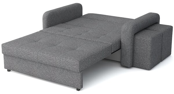 Pohovka VIVA II HOME + 2x taburet v ceně | 158 cm | PRAVÁ | rozkládací + úložný prostor | VÝBĚR TKANIN