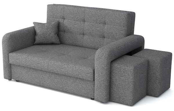 Pohovka VIVA II HOME + 2x taburet v ceně | 158 cm | PRAVÁ | rozkládací + úložný prostor | VÝBĚR TKANIN
