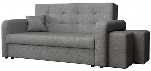 Pohovka VIVA III HOME + 2x taburet v ceně | 178 cm | PRAVÁ | rozkládací + úložný prostor | VÝBĚR TKANIN