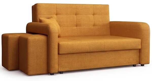 Pohovka VIVA II HOME + 2x taburet v ceně | 158 cm | LEVÁ | rozkládací + úložný prostor | VÝBĚR TKANIN