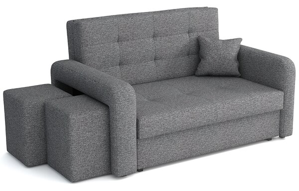 Pohovka VIVA II HOME + 2x taburet v ceně | 158 cm | LEVÁ | rozkládací + úložný prostor | VÝBĚR TKANIN