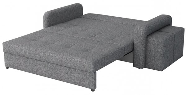 Pohovka VIVA III HOME + 2x taburet v ceně | 178 cm | PRAVÁ | rozkládací + úložný prostor | VÝBĚR TKANIN