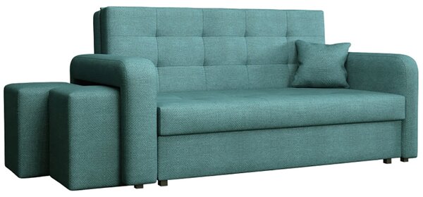 Pohovka VIVA III HOME + 2x taburet v ceně | 178 cm | LEVÁ | rozkládací + úložný prostor | VÝBĚR TKANIN