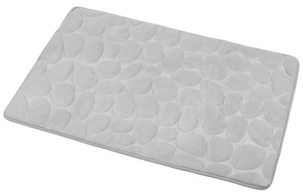 AQUALINE - Koupelnová předložka, 50x80 cm, 100% mikrovlákno, protiskluz, šedá (KA1141)