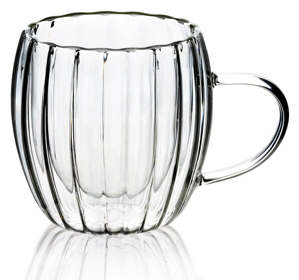 Mondex Skleněný hrnek PETER 240 ml čirý
