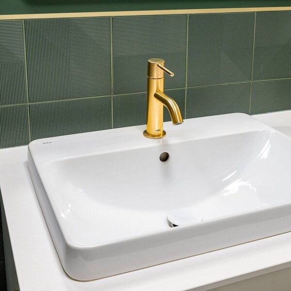 Geberit Variform umyvadlo 55x45 cm obdélníkový zápustný bílá lesk 500.741.01.2