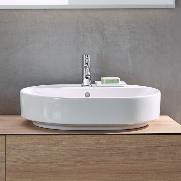 Geberit Variform umyvadlo 50x40 cm oválné na pult bílá lesk 500.775.01.2