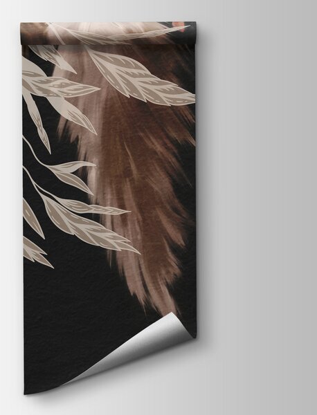 Fototapeta Elegantní listoví v jemných odstínech, Fototapety s pírky, Populární fototapety, w04253v1 - Tapeko.co.cz