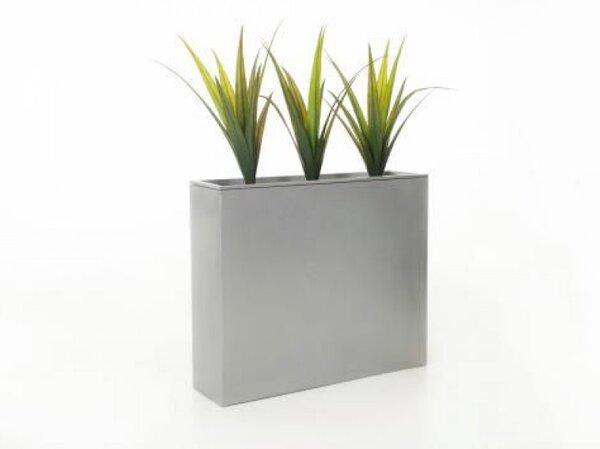 Květináč ELEMENTO, pozink, šířka 90 cm, stříbrný