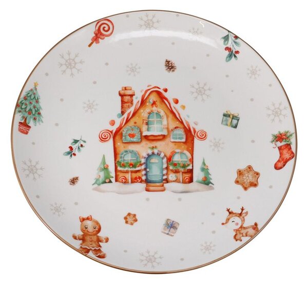 Porcelánový mělký talíř PERNÍČEK assort
