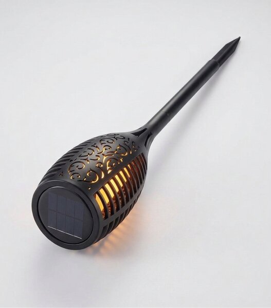 Černé LED solární zápichové svítidlo 51 cm, IP44, 1 W