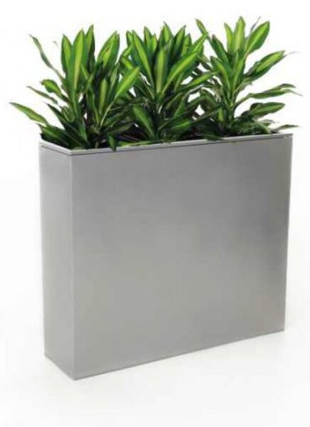 Květináč ELEMENTO, pozink, šířka 90 cm, stříbrný