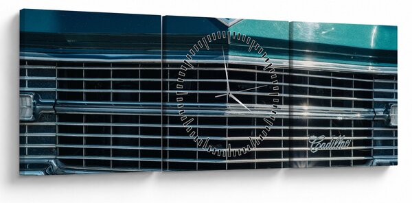 Obraz - Cadillac (s hodinami) (90x30 cm)