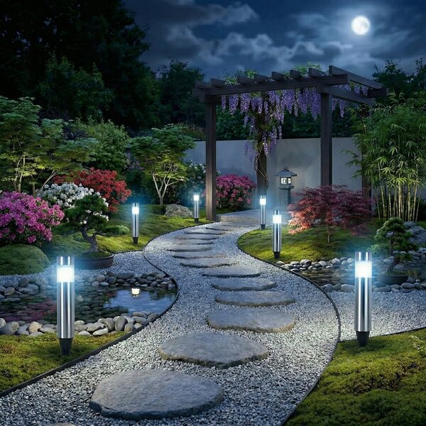 LED solární zápichové svítidlo 38 cm, IP44