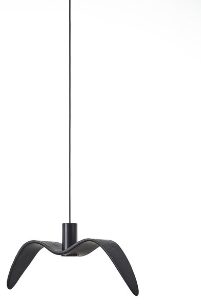 Designové závěsné venkovní svítidlo Brokis Night Birds PC1113, IP54 Povrch Montury: Stříbrný elox, Barva skla: Šedá kouřová - masiv, Povrch baldachýnu: kov - černý matný komaxit