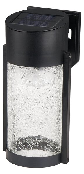 LED solární nástěnné svítidlo, IP44, 3000 K, 20 × 10 cm