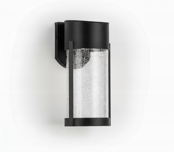 LED solární nástěnné svítidlo, IP44, 3000 K, 20 × 10 cm