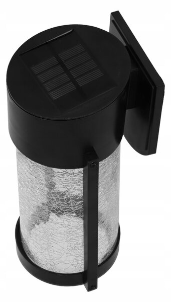 LED solární nástěnné svítidlo, IP44, 3000 K, 20 × 10 cm