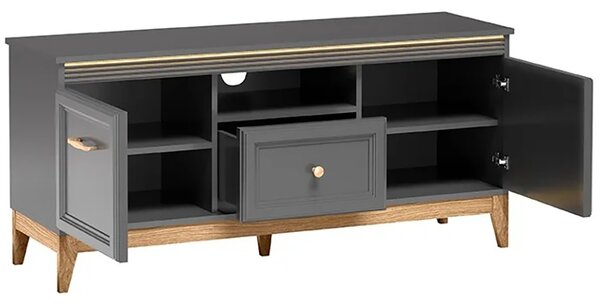 TERRA s | TV stolek TA-8 | 135,5 cm | šedá