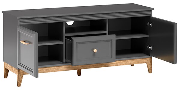 TERRA s | TV stolek TA-8 | 135,5 cm | šedá