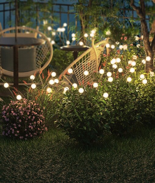 LED solární zápichové svítidlo, IP44, 0,6 W, teplá bílá