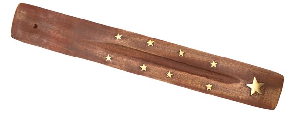 Stojánek na vonné tyčinky – dřevěný s hvězdou