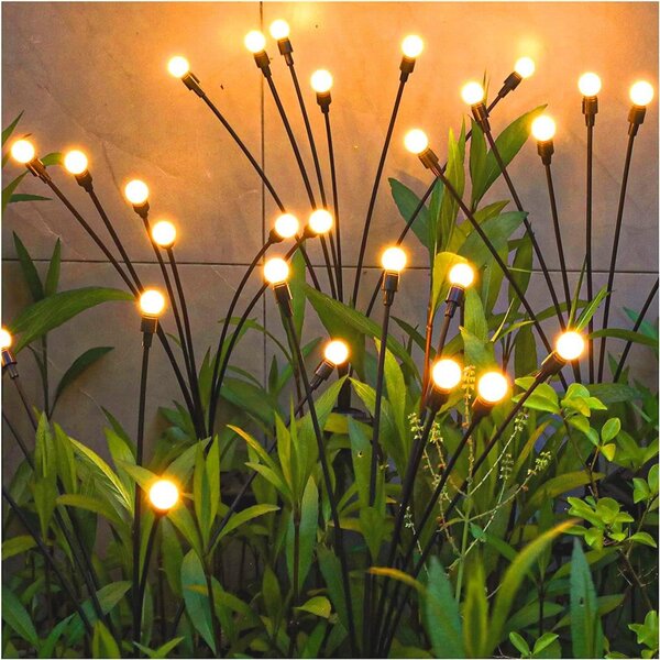 LED solární zápichové svítidlo, IP44, 0,6 W, teplá bílá
