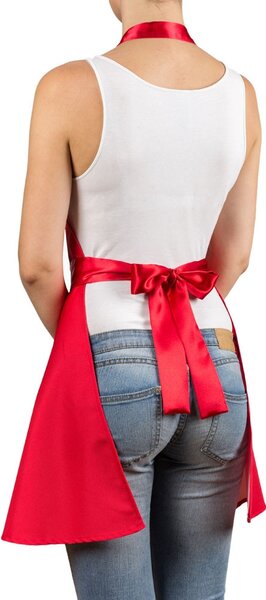 Zástěra ve stylu šatů – Rudá elegance - 959 - 381 - 478 - 408