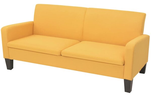2dílná sedací souprava textil žlutá 278214
