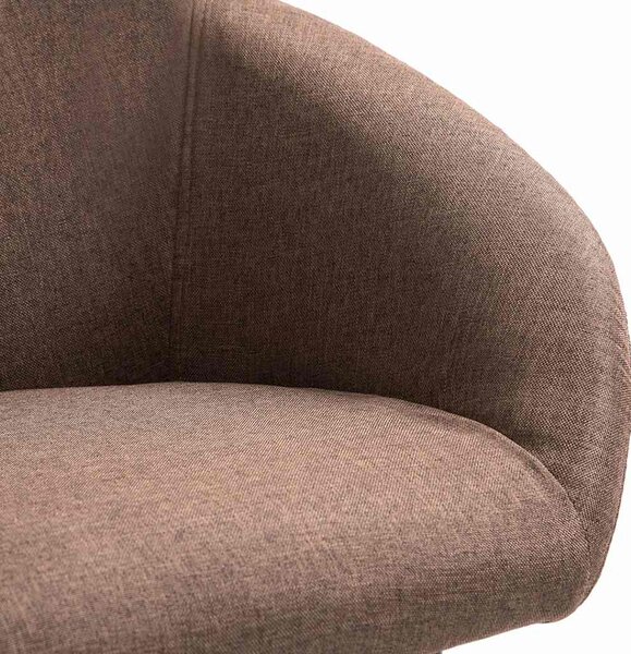 Jídelní židle 4 ks hnědé textil 278410