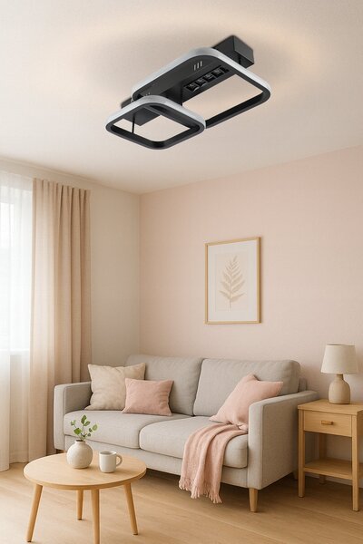 LED závěsné svítidlo 48 W, 3 režimy barvy světla, 4320 lm, IP20