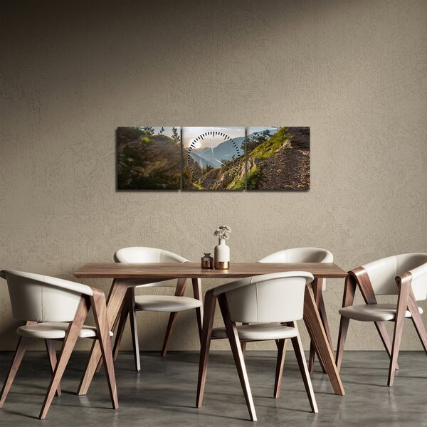 Obraz - Hora Olympus (s hodinami) (90x30 cm)