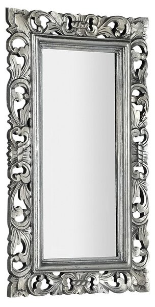 SAPHO - SAMBLUNG zrcadlo v rámu, 40x70cm, stříbrná (IN109)