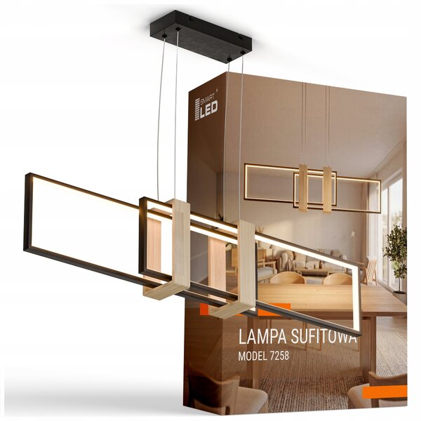 LED závěsné svítidlo 58 W, 5220 lm, teplá bílá, IP20