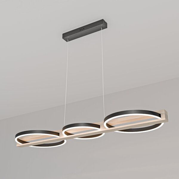 Bílé LED závěsné svítidlo – teplá bílá, 68 W, 6120 lm, IP20