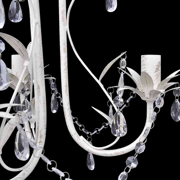 Křišťálové lustry 4 ks elegantní bílé 278739