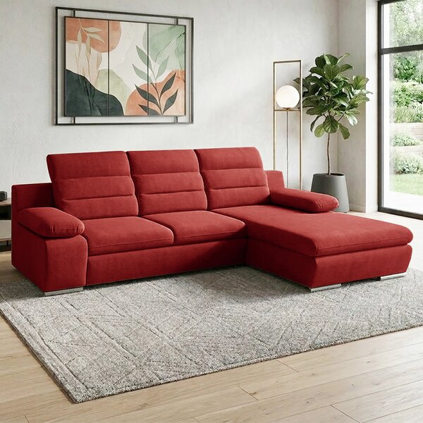 Sedací souprava GRECO MINI | 278x185 cm | PRAVÁ | rozkládací + úložný prostor | PET FRIENDLY