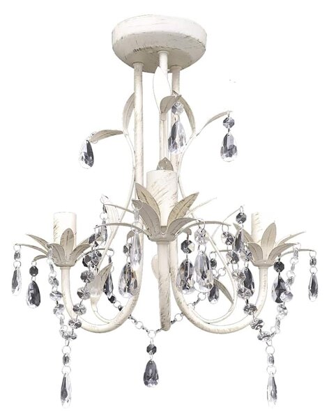 Křišťálové lustry 4 ks elegantní bílé 278739