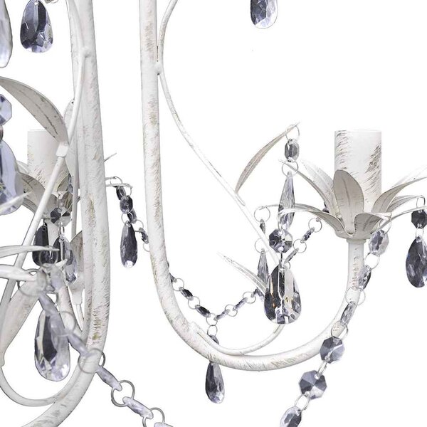 Křišťálové lustry 4 ks elegantní bílé 278739