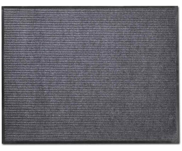 PVC rohožky 2 ks šedé 90 x 60 cm 278748