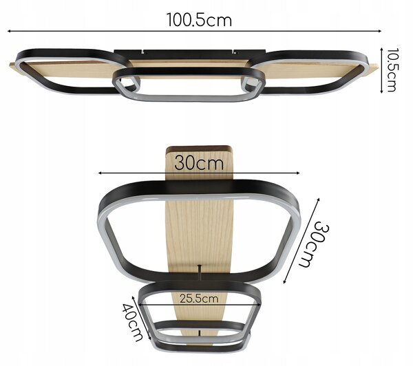 LED závěsné svítidlo 68 W, 6120 lm, IP20