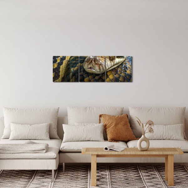 Obraz - Krajta (s hodinami) (90x30 cm)