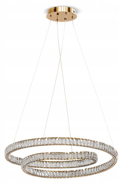 Bílé LED závěsné svítidlo 136 W – teplá bílá, IP20, Ø 80 cm