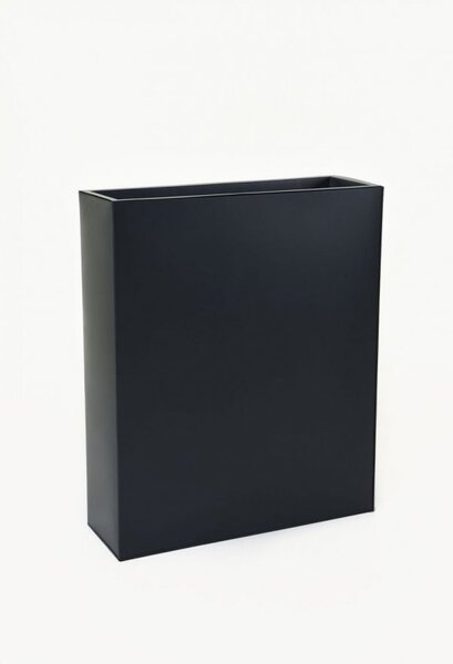 Květináč ELEMENTO, ocel, šířka 75 cm, černý