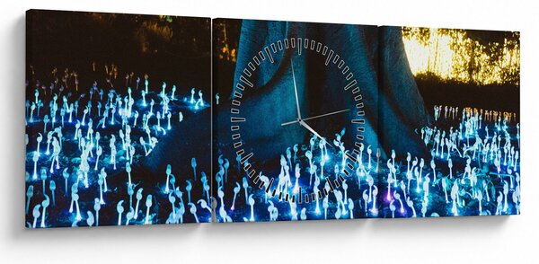 Obraz - Magický strom (s hodinami) (90x30 cm)